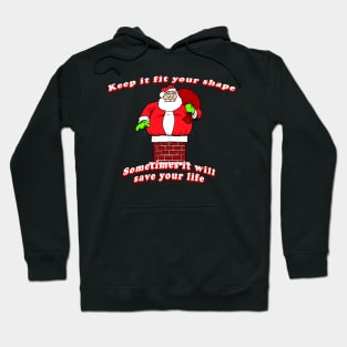 Funny fat santa claus Hoodie